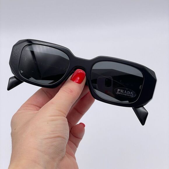 NEW PRADA Sunglasses PR17WS 1AB5S0 Black/Dark Grey Unisex - Picture 9 of 14